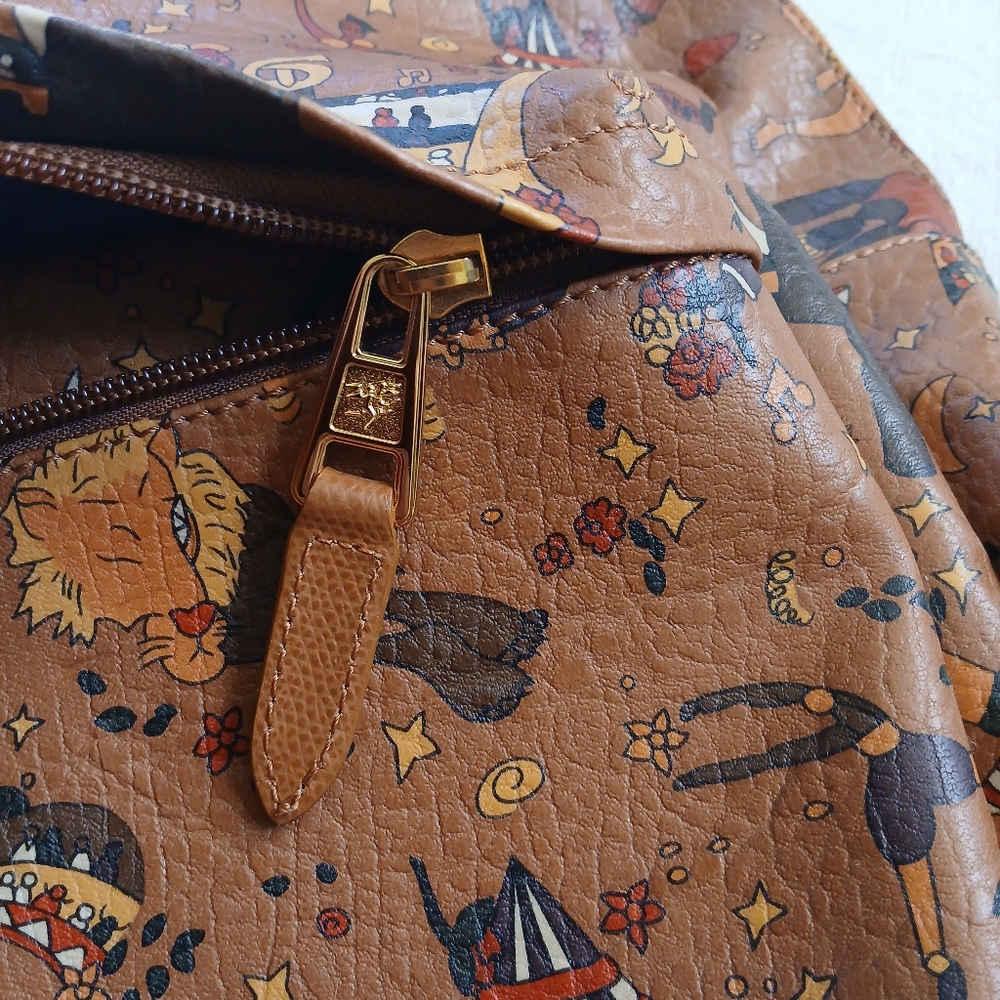 Piero Guidi Brown Patterned Backpack - image 4
